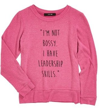 Joe's Jeans 'Not Bossy' Graphic Sweatshirt (Big Girls)