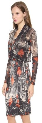 Jean Paul Gaultier Long Sleeve Printed Dress