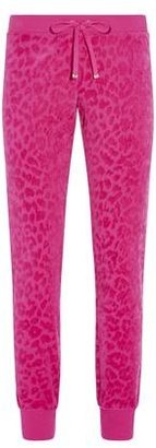 Juicy Couture Leopard Flock Tapered Track Pant