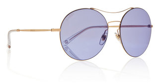 Gucci Round-frame metal sunglasses