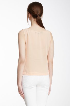 Love Moschino Tiered Scallop Crop Blouse