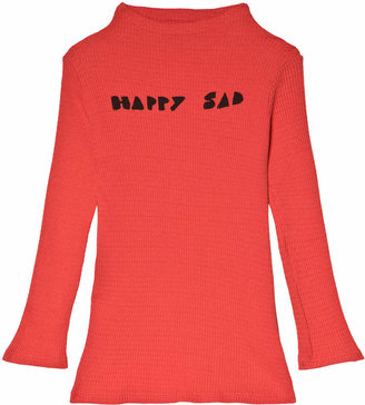 Bobo Choses Red Clay Happy Sad Full Turtle Neck T-Shirt