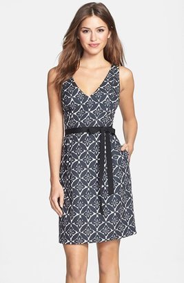 Plenty by Tracy Reese 'Thea' Print Faille Fit & Flare Dress (Regular & Petite)