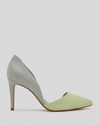 Reiss Pointed Toe D'Orsay Pumps - Asymmetric Court High Heel