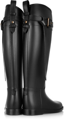 Burberry Shoes & Accessories Leather-trimmed Wellington boots