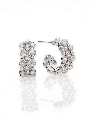 Kwiat Stardust Diamond & 18K White Gold Huggie Hoop Earrings/0.65"