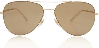 Gucci Gold-Tone Aviator Sunglasses