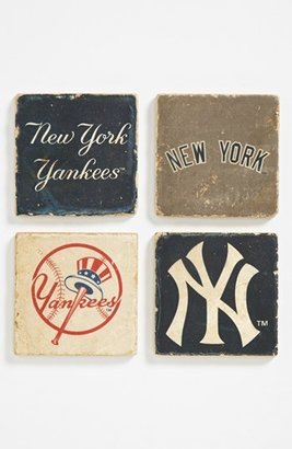 New York Yankees STUDIO VERTU 'New York Yankees' Marble Coasters (Set of 4)