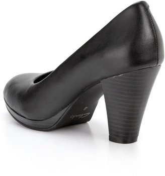 Clarks Alessie Eve Leather Court Shoes - Black