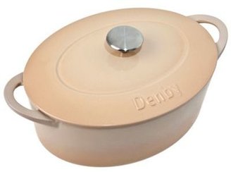 Denby Cast iron 'Barley' 28cm oval casserole dish