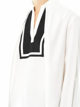 Chloé Bib front cotton shirt