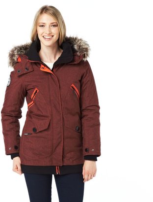 Noize® Women's Mid-Length Jacket With Faux Fur Trim