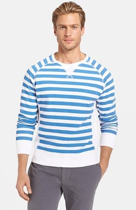 Jack Spade 'Price' Stripe Raglan Crewneck Sweatshirt