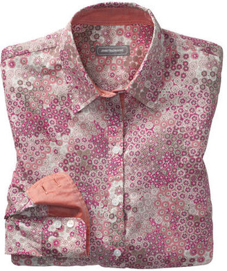 Johnston & Murphy Floral-Print Woven Shirt