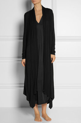 Donna Karan Sleepwear Stretch-jersey robe