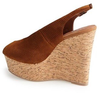 Jeffrey Campbell 'Grable' Suede Wedge Sandal (Women)
