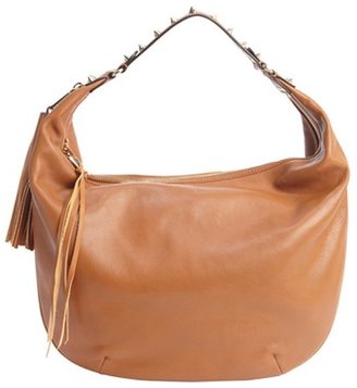 Rebecca Minkoff almond brown leather expandable 'Bailey' hobo bag