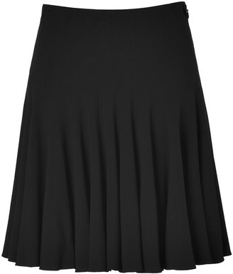 Ralph Lauren COLLECTION Black Flounce Sable Skirt