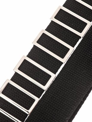 Balenciaga Sliding-metal canvas belt