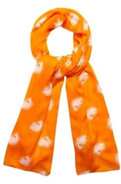 Betty Jackson Designer orange star scarf