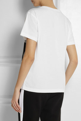 Karl Lagerfeld Paris Amanda printed cotton-jersey T-shirt