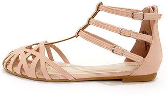 Bamboo Lynna 80 Rose Pink Suede Sandals