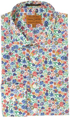 Simon Carter Men's Coloured floral slim fit shirt