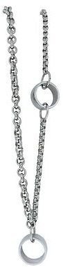 Dolce & Gabbana Jewels DJ0402 Women's Silver Tone Links Ring Necklace 9 1/2"