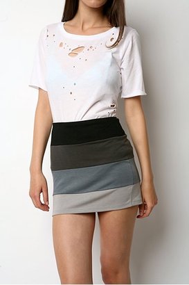 Silence & Noise Colorblock Mini Skirt