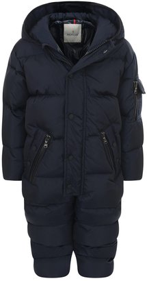 Moncler Navy Down Padded 'Crispin' Snowsuit