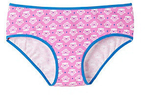 Maidenform Girls' 4-14 Pink Owl Print Hipsters