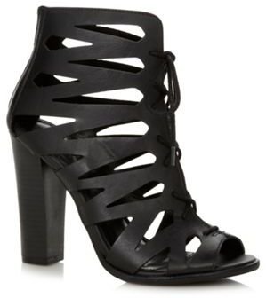 Call it SPRING Black 'Ciaramira' cutout high heeled boots