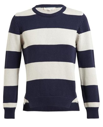 Chinti and Parker Striped Cotton Knitted Jumper