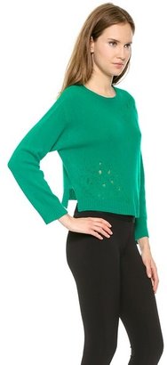 philosophy Cropped Pointelle Sweater