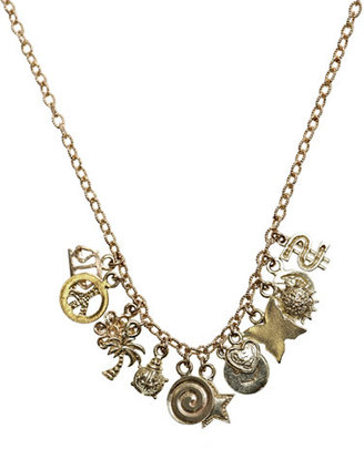 Carolina Bucci Yellow gold lucky charms necklace