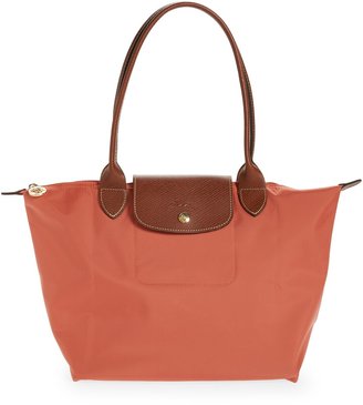 longchamp pink leather bag