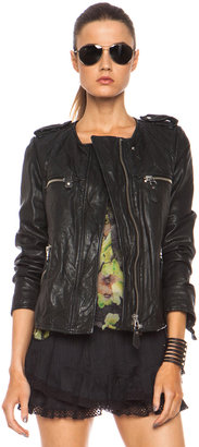 Etoile Isabel Marant Kady Washed Leather Jacket - ShopStyle