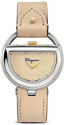 Ferragamo Stainless Steel Champagne Dial Watch, 37mm