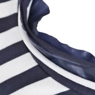 Moncler Striped Frill Jersey Top
