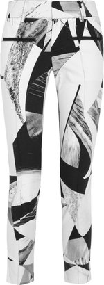 Helmut Lang Printed stretch-cotton pants