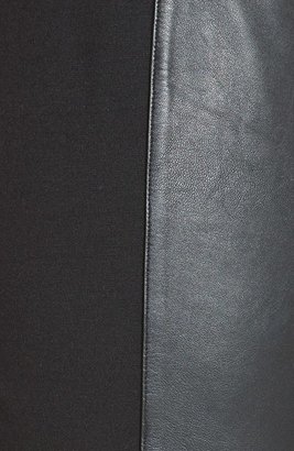 Eileen Fisher The Fisher Project Leather Trimmed Leggings