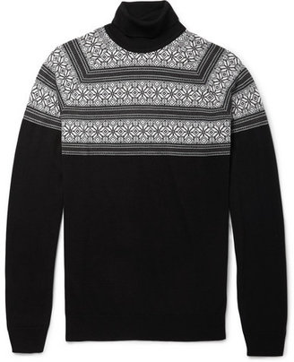 John Smedley Miguel Fair Isle Fine-Knit Merino Wool Sweater