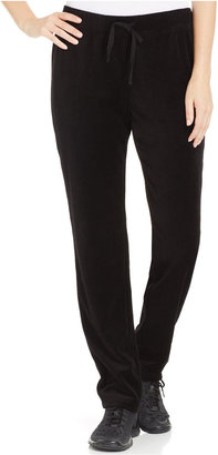 Style&Co. Sport Slim-Leg Velour Drawstring Sweatpants