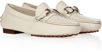 Ralph Lauren Collection White Leather Loafers
