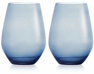 Vera Wang Wedgwood Hue Set of Two Stemless White Wine Glasses