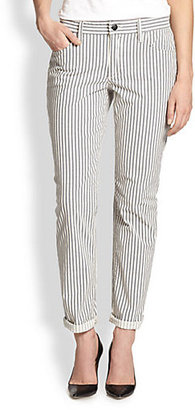 Joe's Jeans Blueberry Striped Slim Relaxed-Fit Jeans