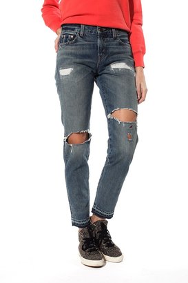 Levi's CLOTHING Custom 505 Ripped and Repair Jeans