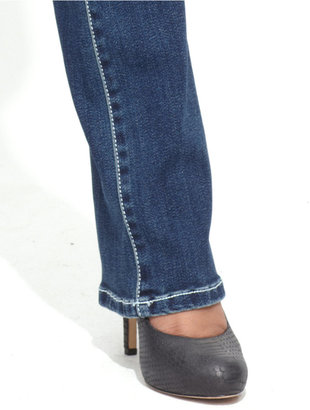 INC International Concepts Petite Jeans, Slim Bootcut, Tidal Wash