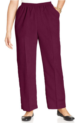 Alfred Dunner Plus Size Corduroy Straight-Leg Pants