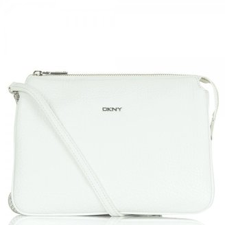 DKNY R1410503 White Tribeca Leather Crossbody Bag